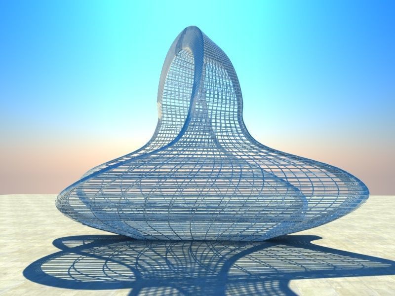 Modern Sculpture 3D model_1