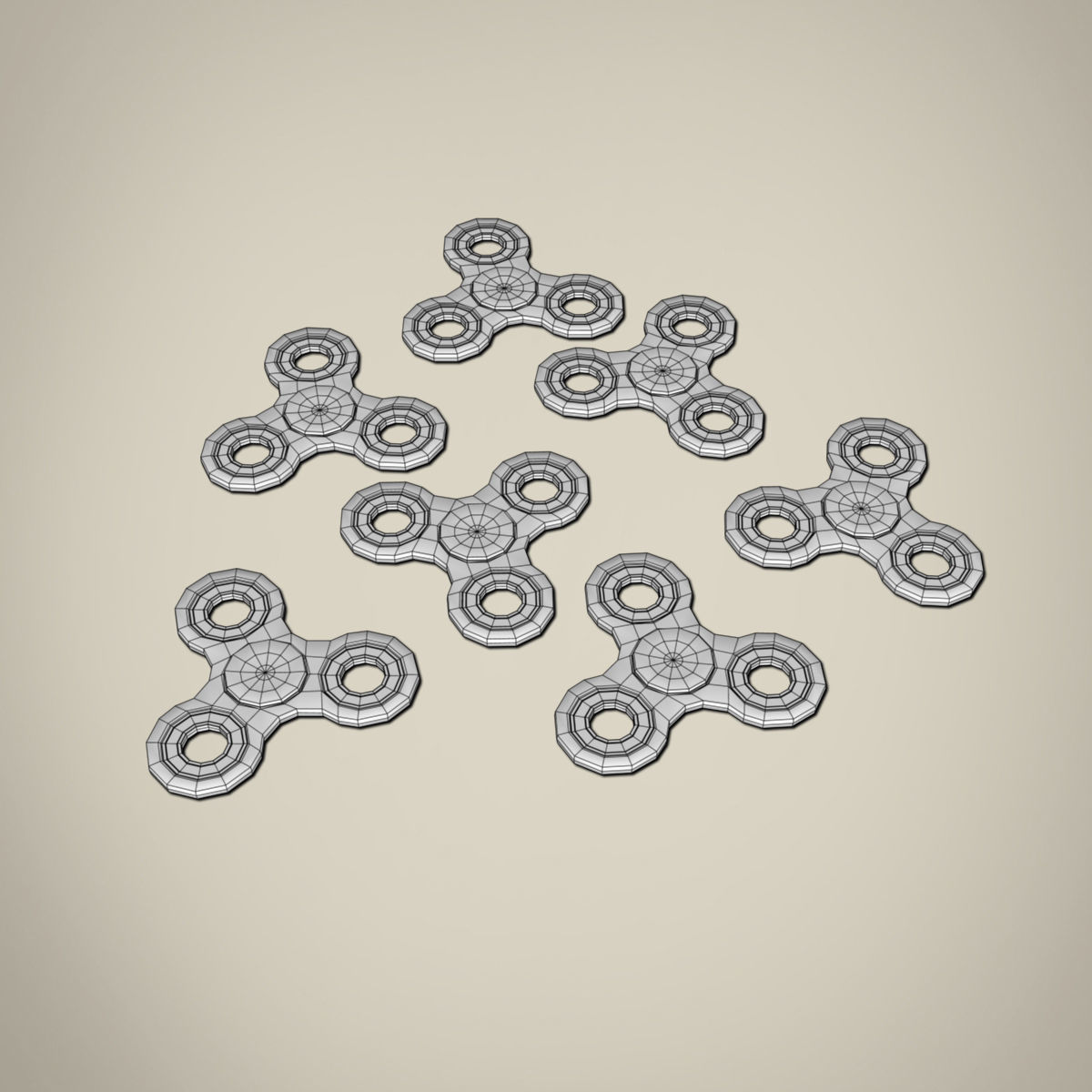 Fidget Spinner 3D model_7