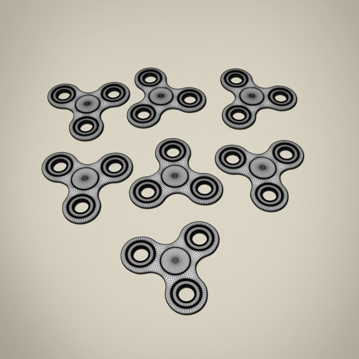 Fidget Spinner 3D model_8