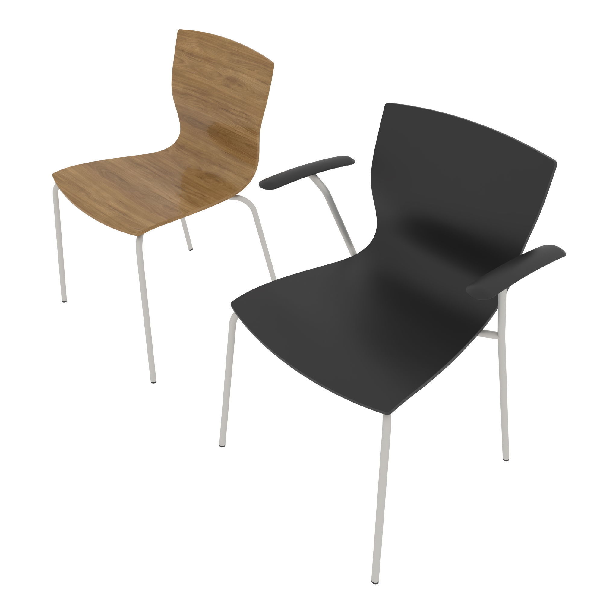 Butterfly stackable veneer 3D model_1