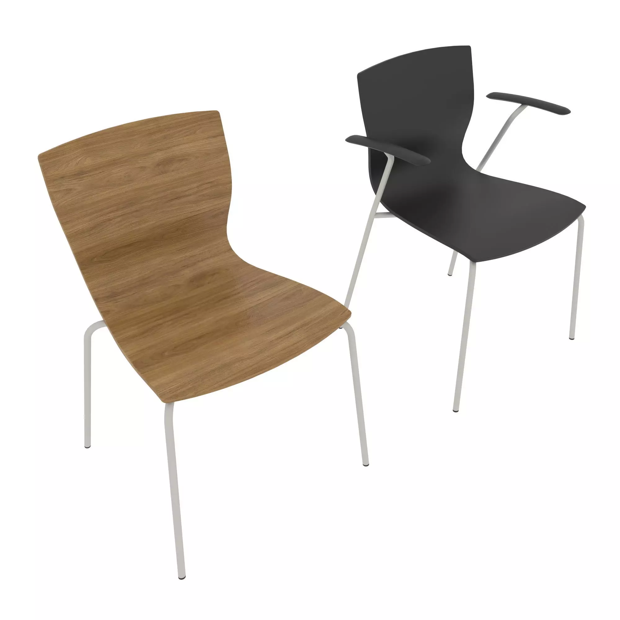 Butterfly stackable veneer 3D model_0