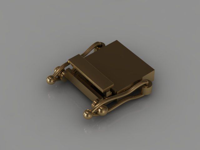 lock for chain 3D print model_4