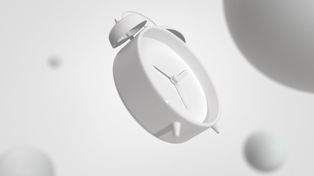 Alarm clock Animated 3D model_4