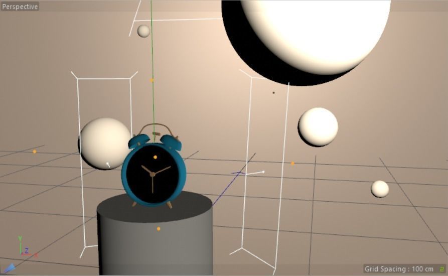 Alarm clock Animated 3D model_7