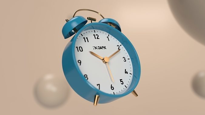 Alarm clock Animated 3D model
