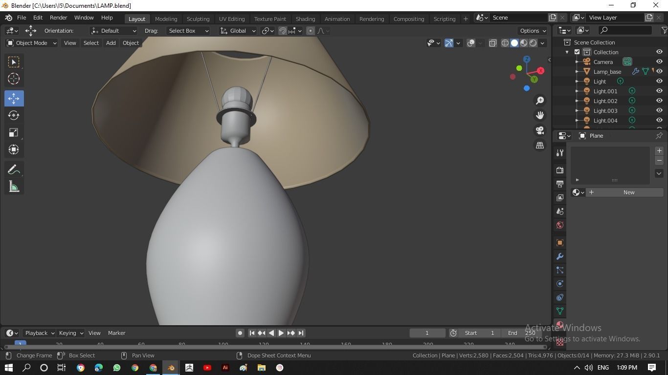 Lamp 3D model_5