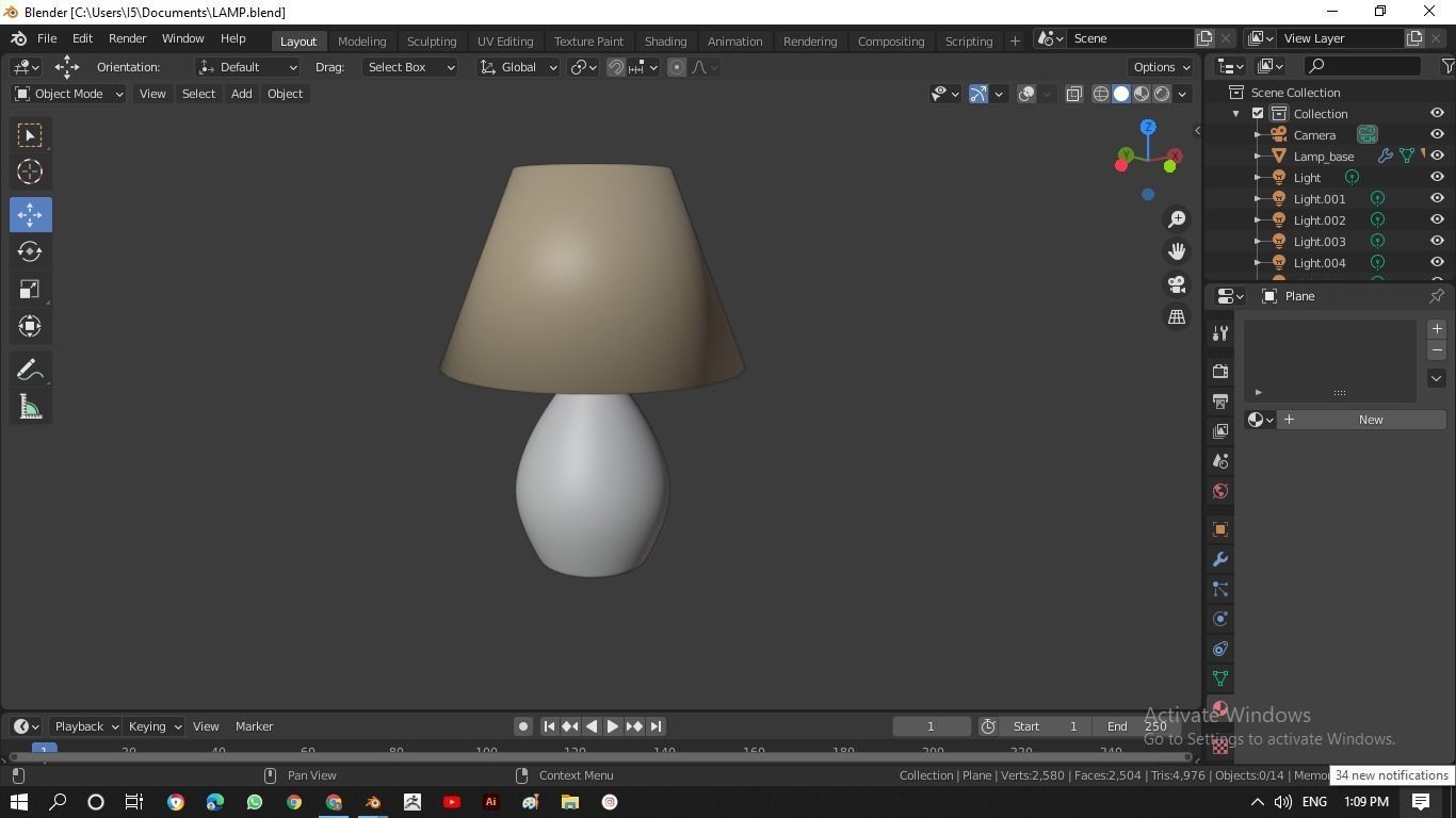 Lamp 3D model_4