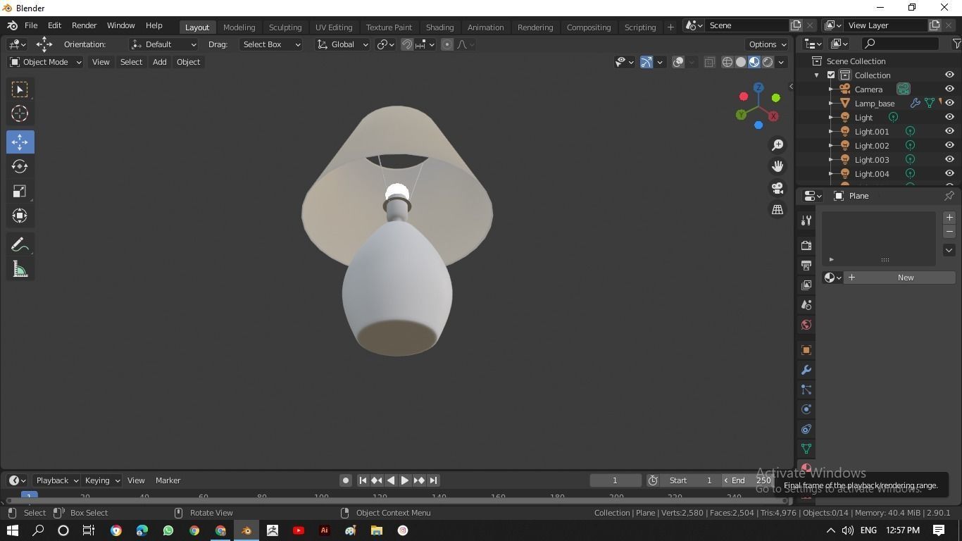 Lamp 3D model_2