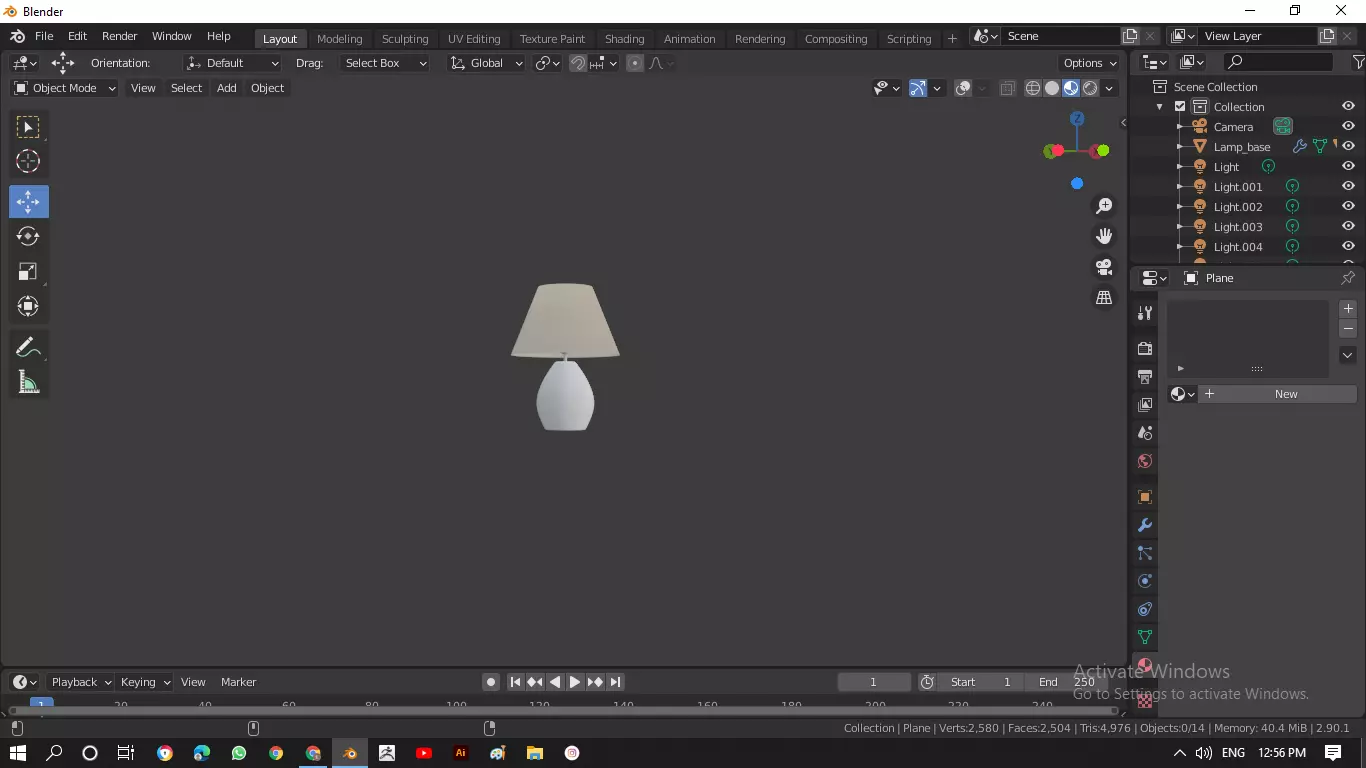 Lamp 3D model_0