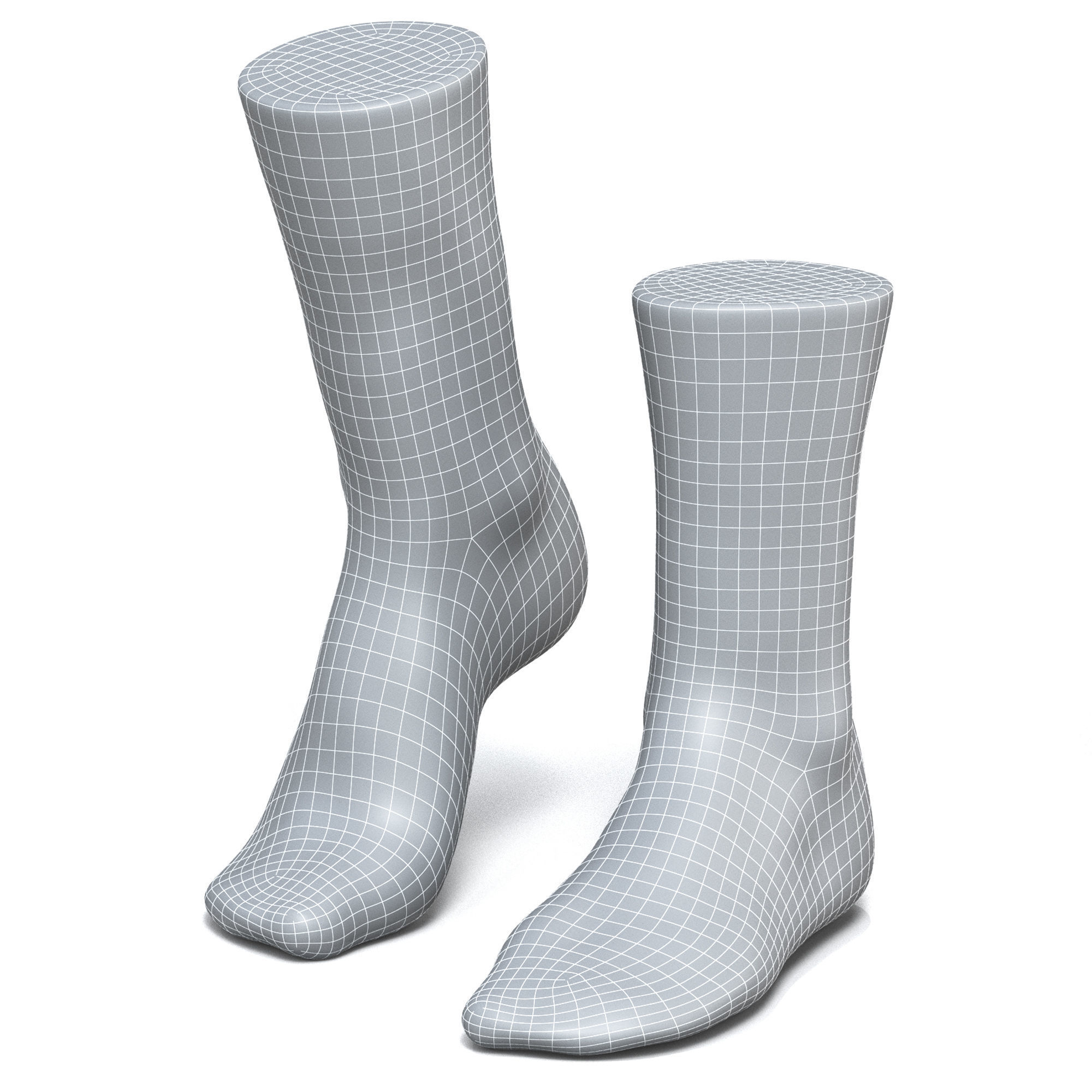 3d base for socks 3D model_7