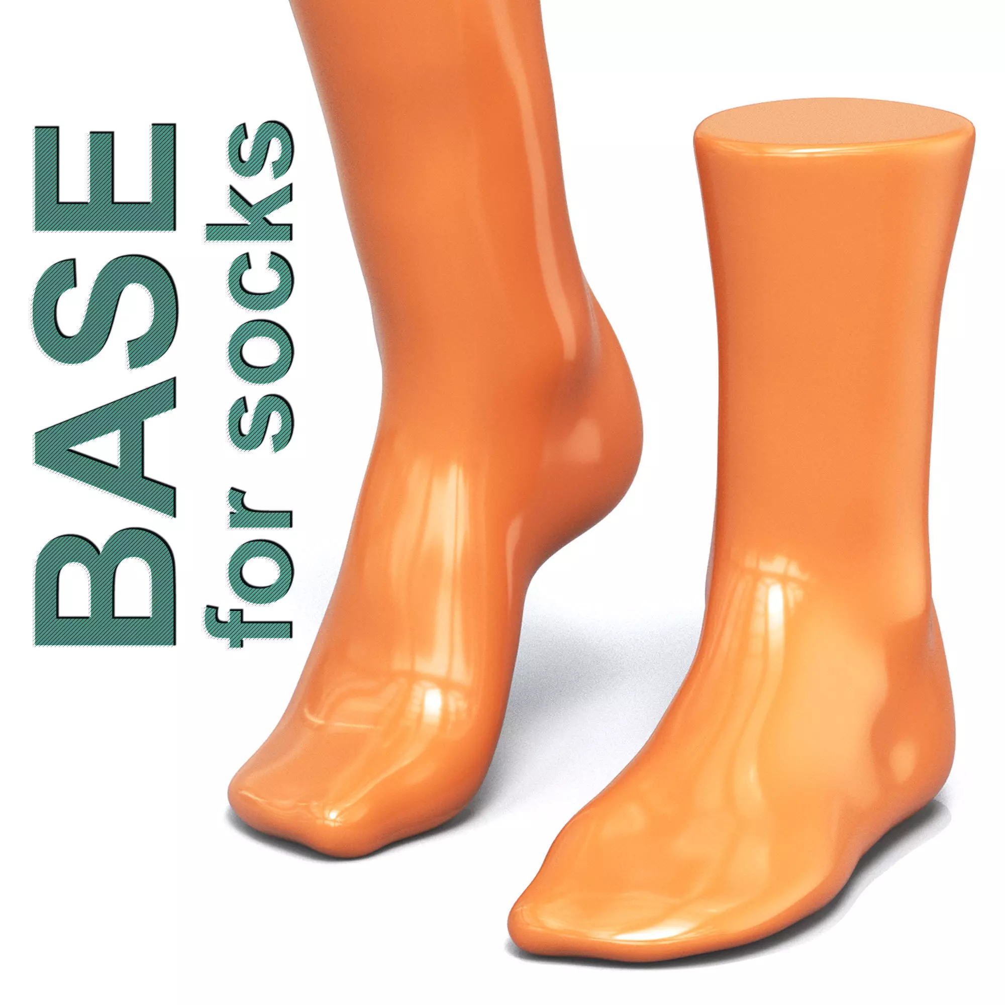 3d base for socks 3D model_0