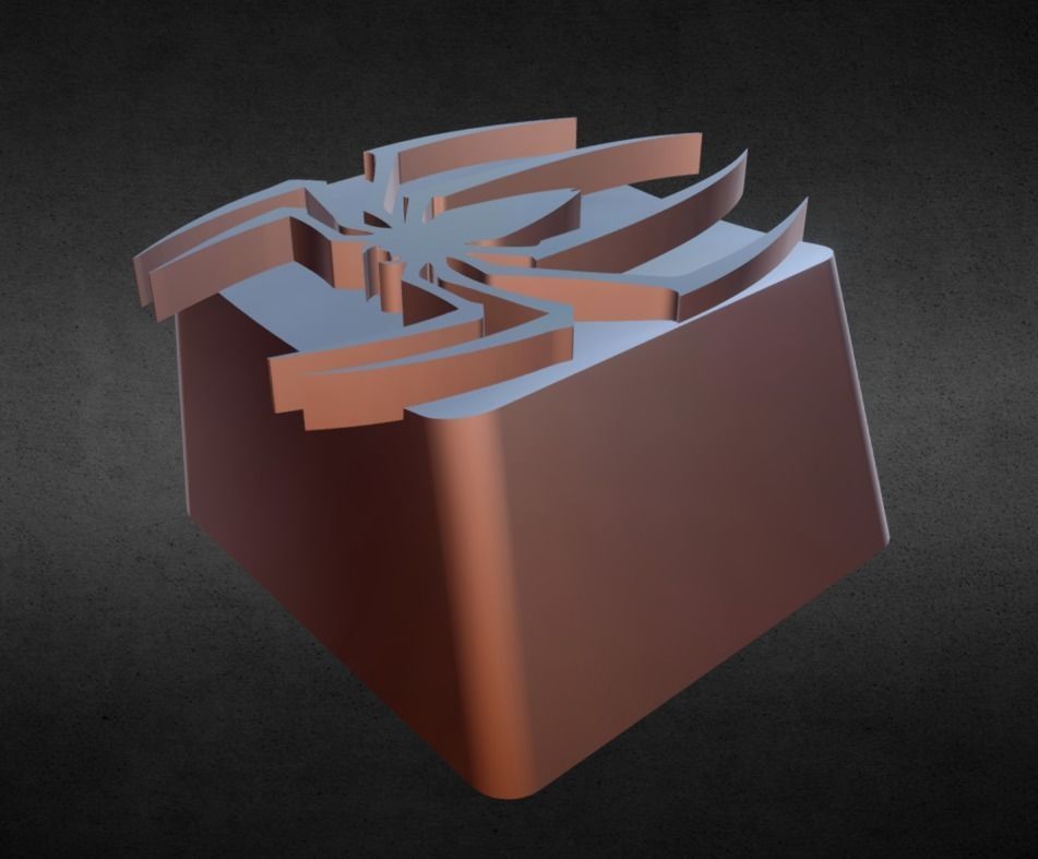 Spider KeyCap 3D print model_13