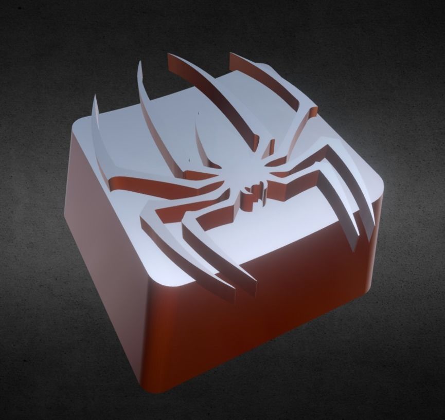 Spider KeyCap 3D print model_12