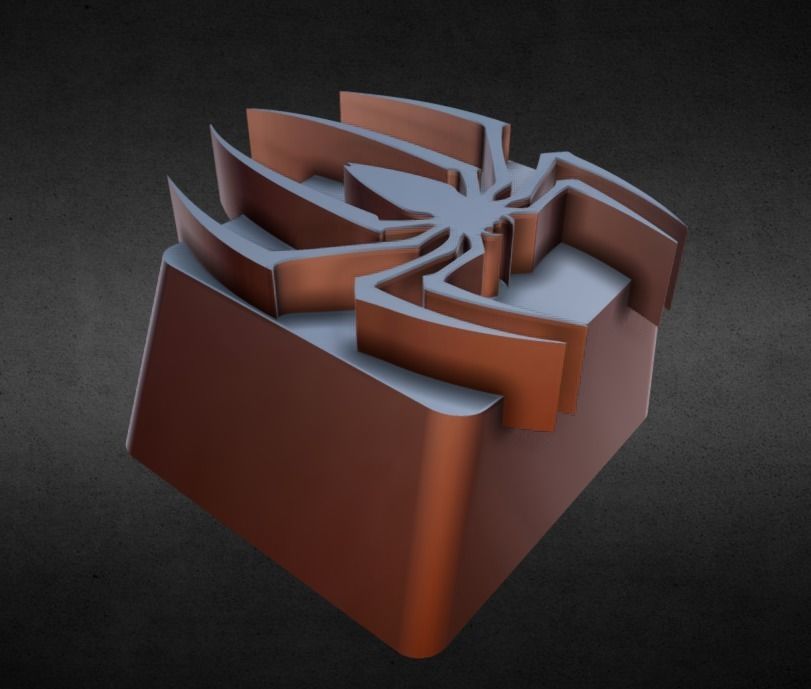 Spider KeyCap 3D print model_22