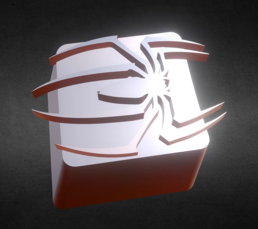 Spider KeyCap 3D print model_15