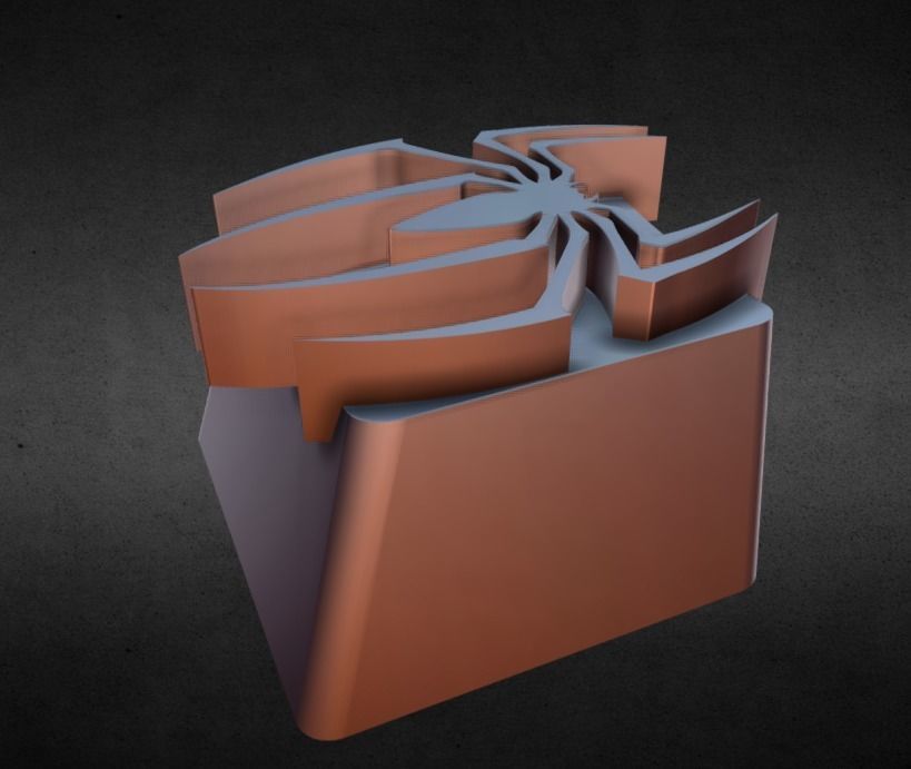 Spider KeyCap 3D print model_20