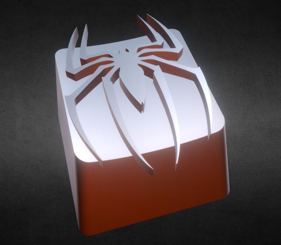 Spider KeyCap 3D print model_14