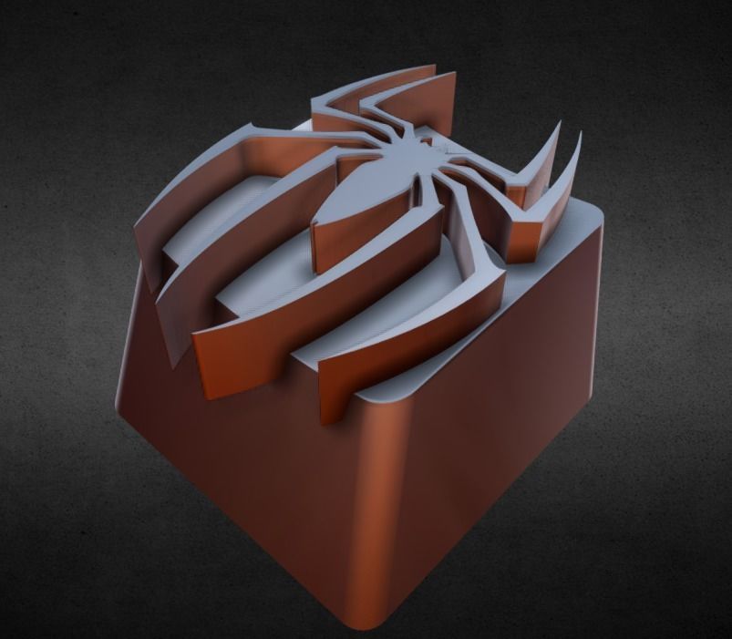 Spider KeyCap 3D print model_10