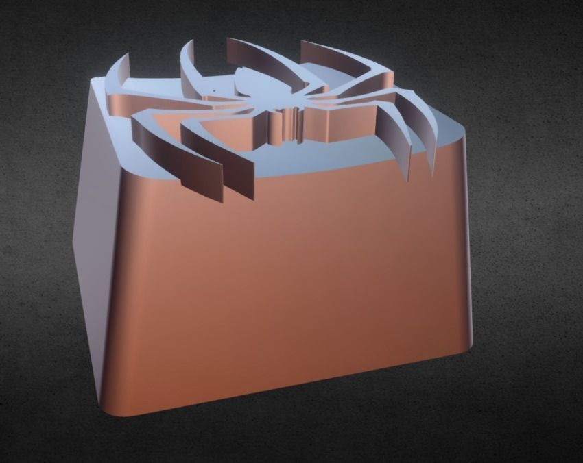 Spider KeyCap 3D print model_5
