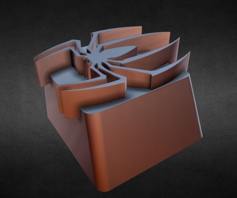 Spider KeyCap 3D print model_25