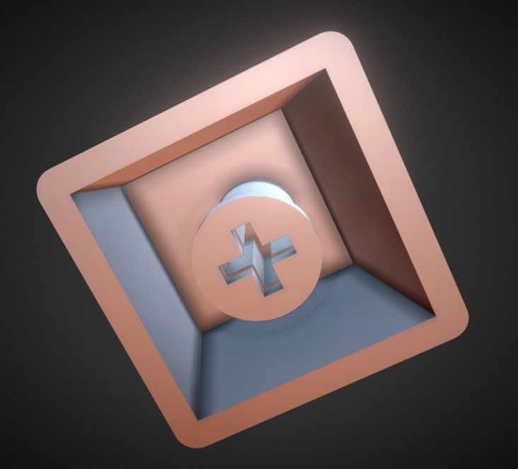 Spider KeyCap 3D print model_19