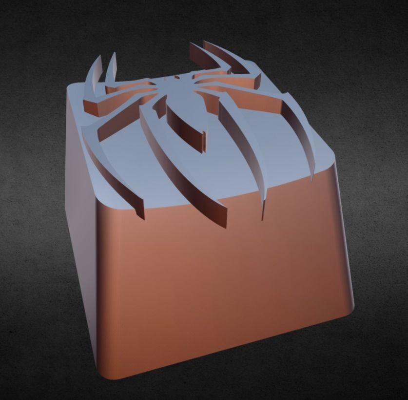 Spider KeyCap 3D print model_2