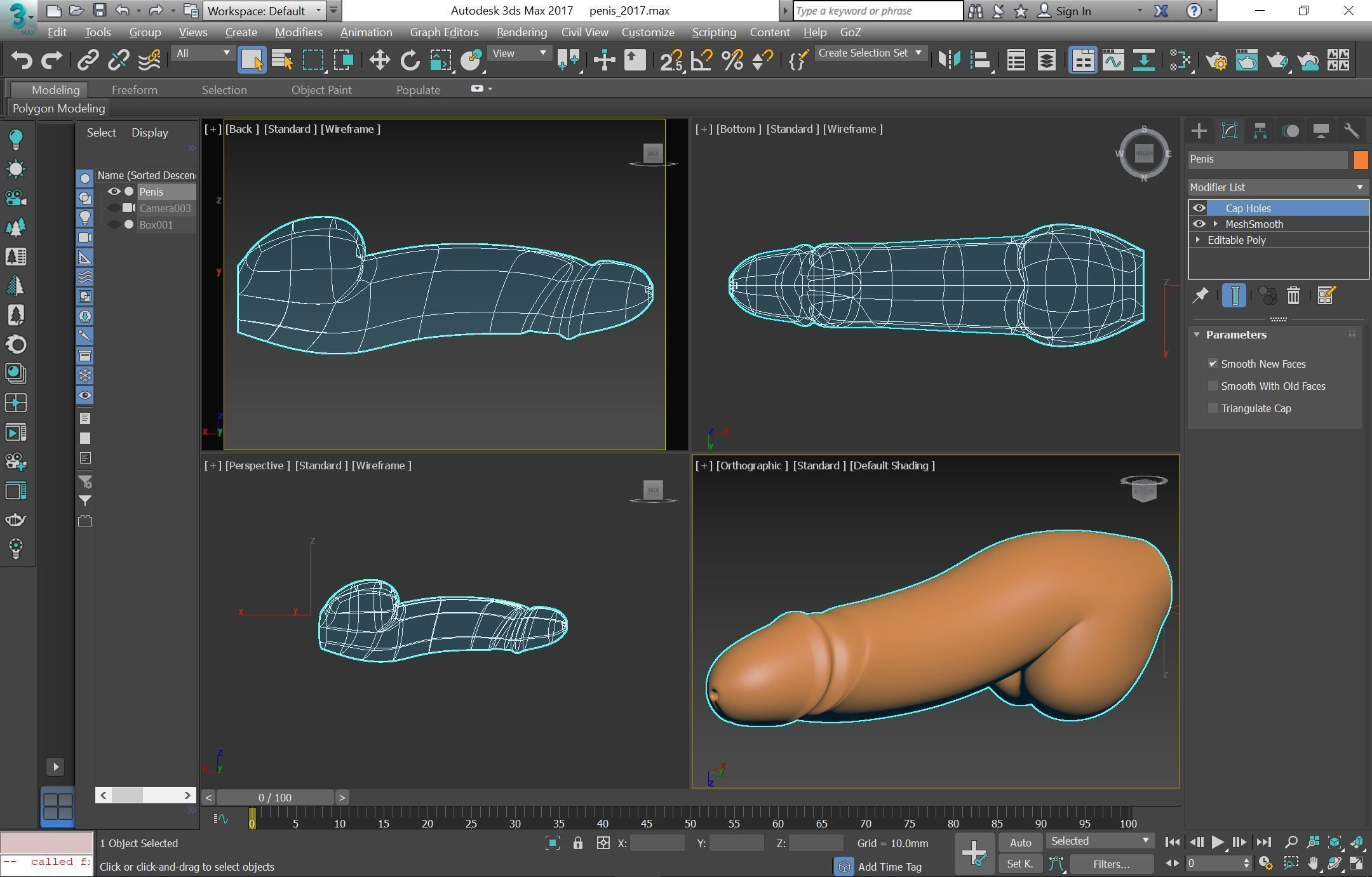 Penis trinket for cnc 3dprint source file 3D model_3