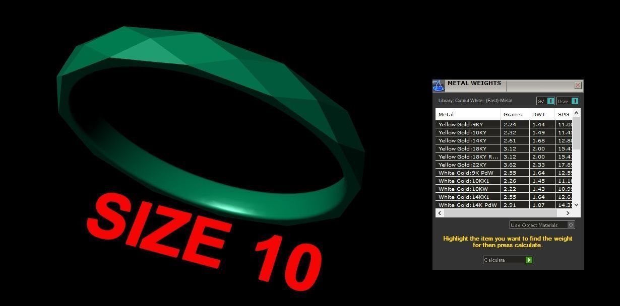 NARROW LOW POLY THIN BAND RING MIX SIZE 5 to 10 3D print model_14