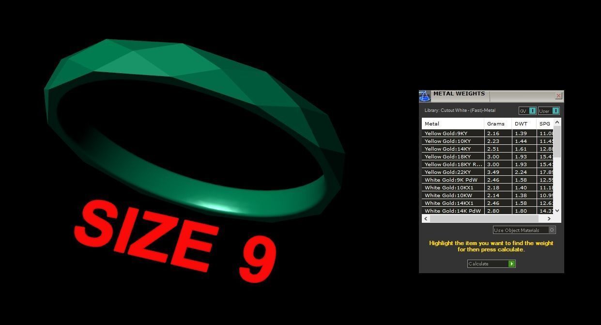 NARROW LOW POLY THIN BAND RING MIX SIZE 5 to 10 3D print model_13