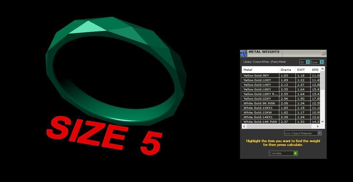 NARROW LOW POLY THIN BAND RING MIX SIZE 5 to 10 3D print model_9