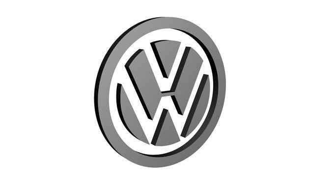 Volks Wagen Logo Low-poly 3D print model