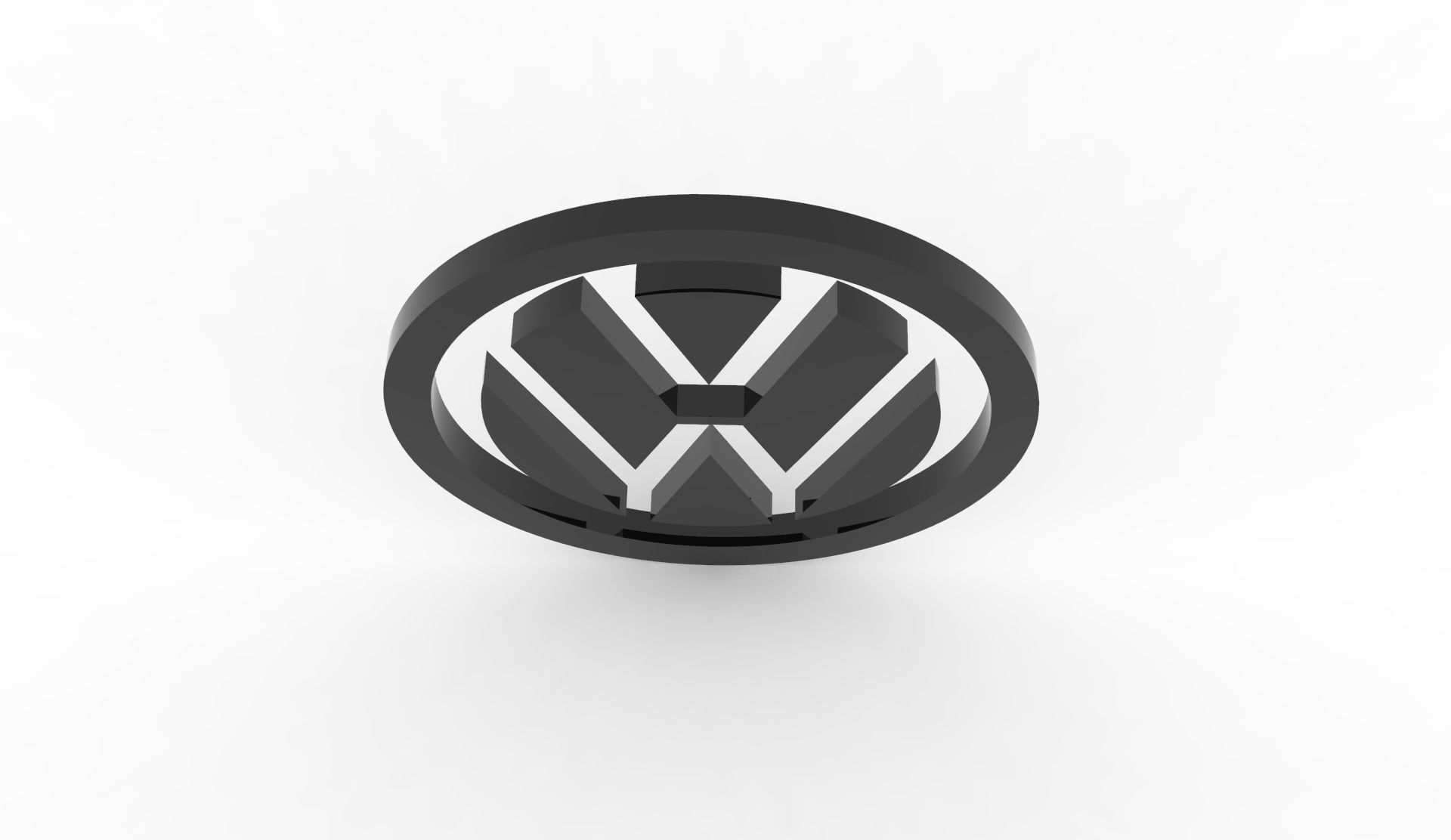 Volks Wagen Logo 3D print model_5