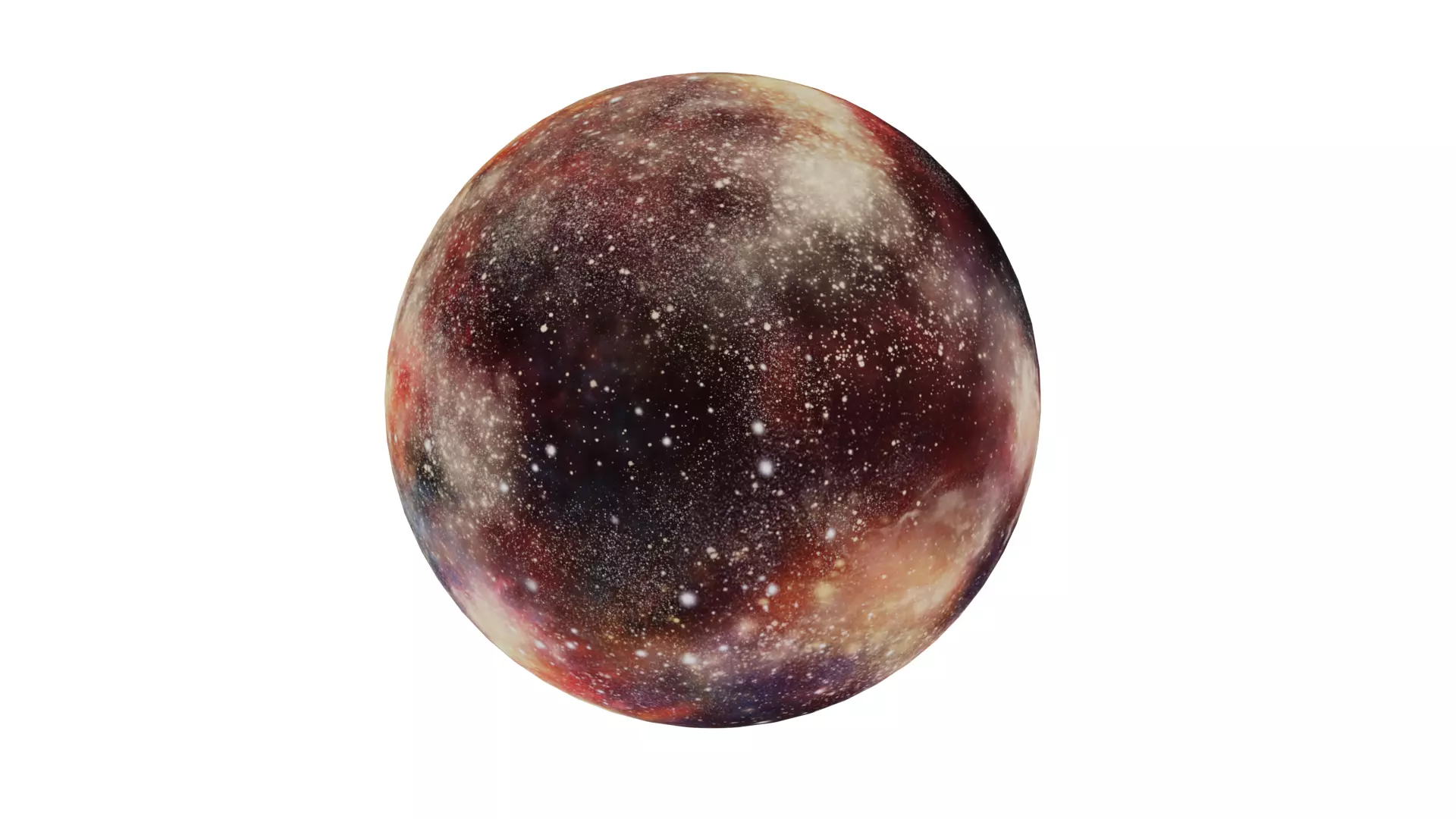 HDRI Panoramic Sky - 360 starfield - 04nebula Low-poly 3D model_0