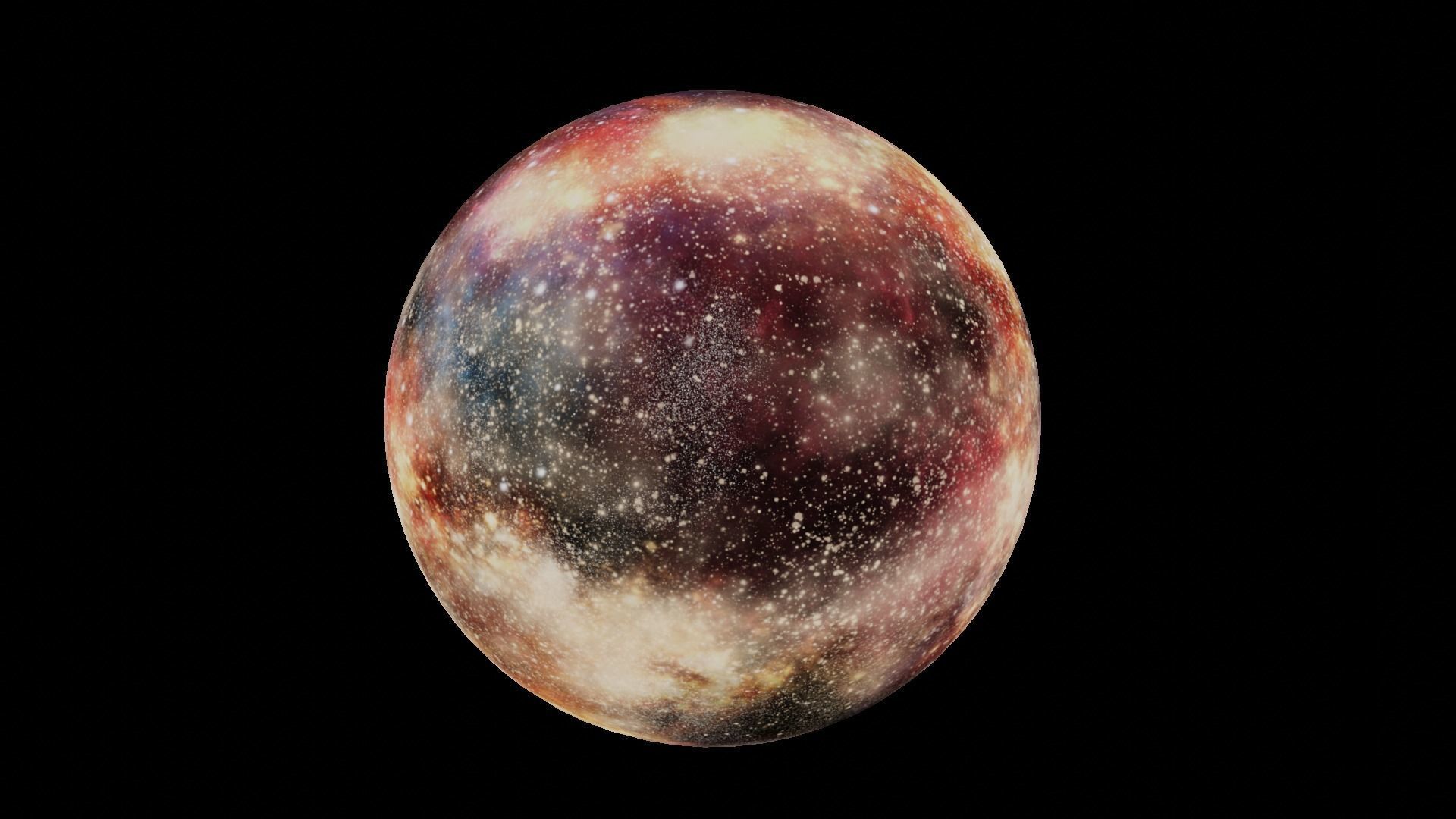 HDRI Panoramic Sky - 360 starfield - 04nebula Low-poly 3D model_2