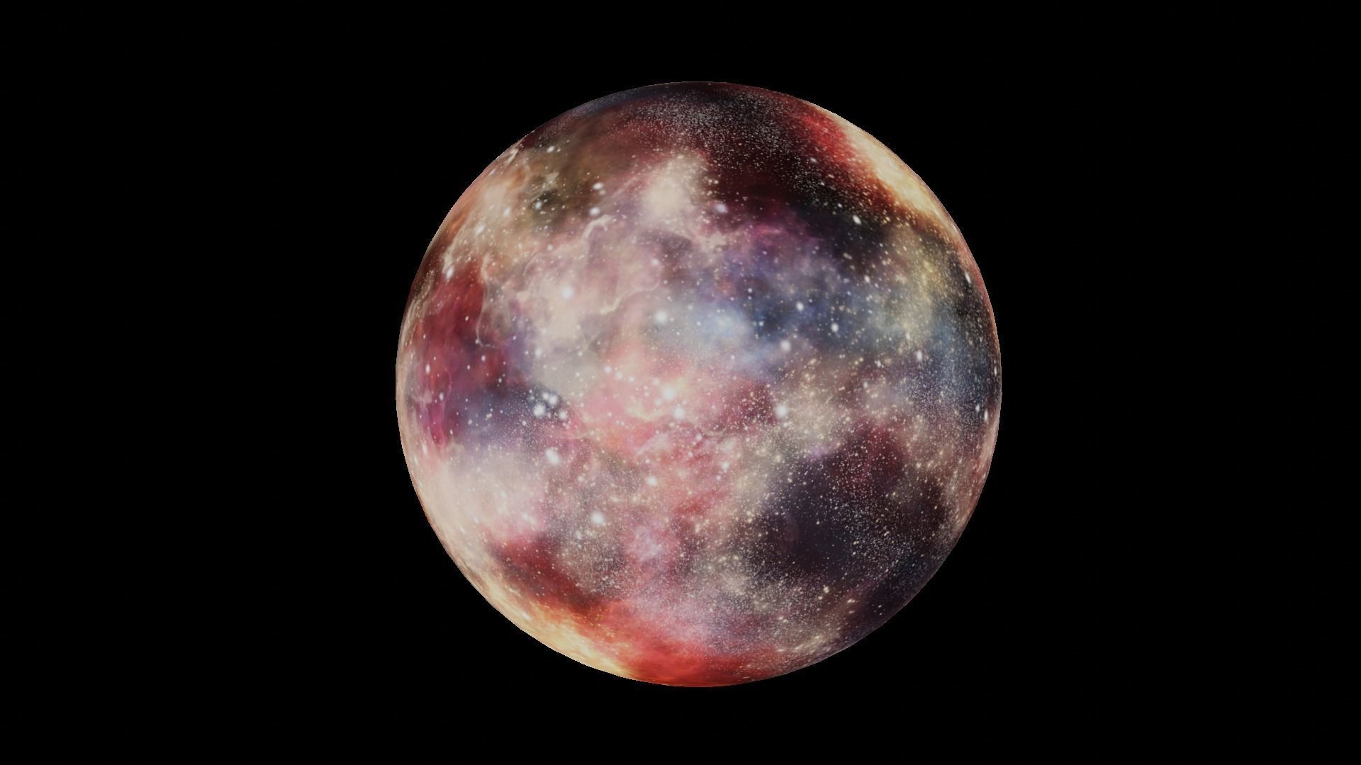 HDRI Panoramic Sky - 360 starfield - 04nebula Low-poly 3D model_6