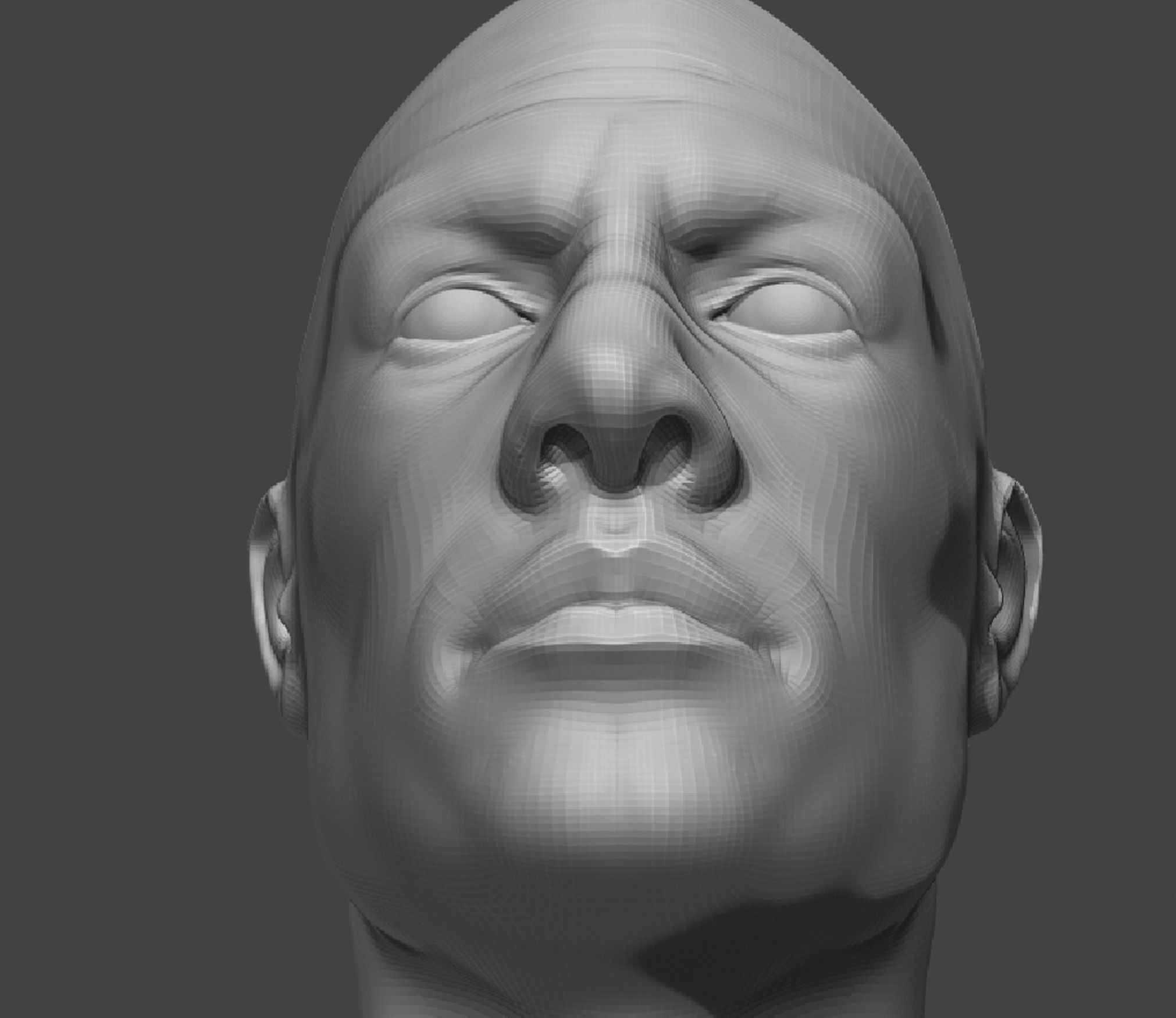 Male Head Realistic Base Mesh 2 3D Model 3D model_20