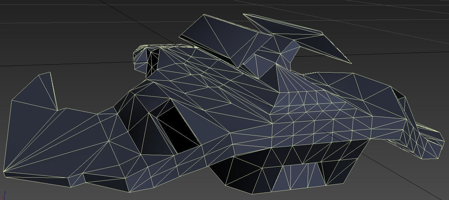 Shockwave futuristic spacecraft 3D print model_8