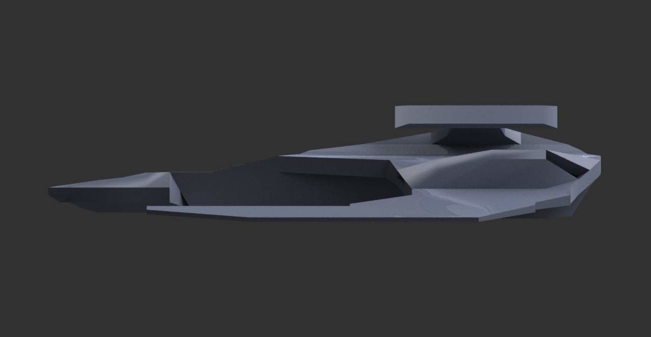 Shockwave futuristic spacecraft 3D print model_3