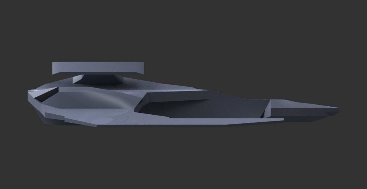Shockwave futuristic spacecraft 3D print model_4