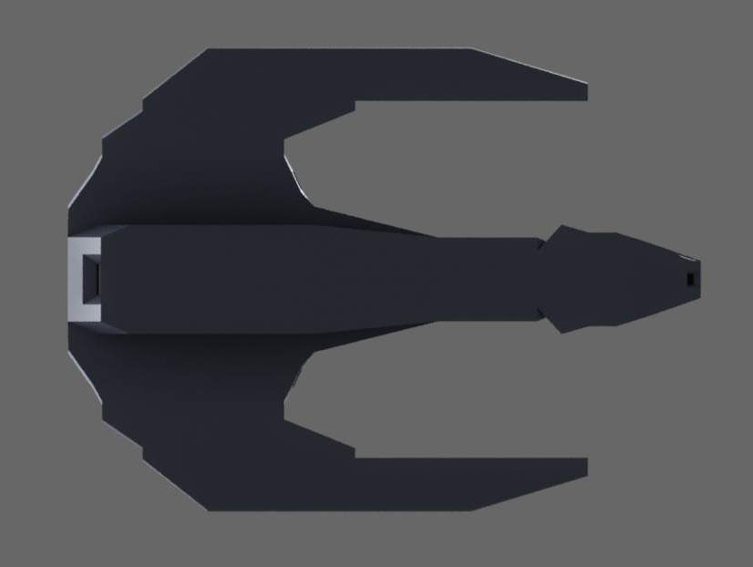 Shockwave futuristic spacecraft 3D print model_2