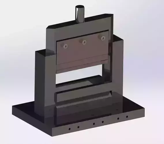 V-Bend die model 3D model