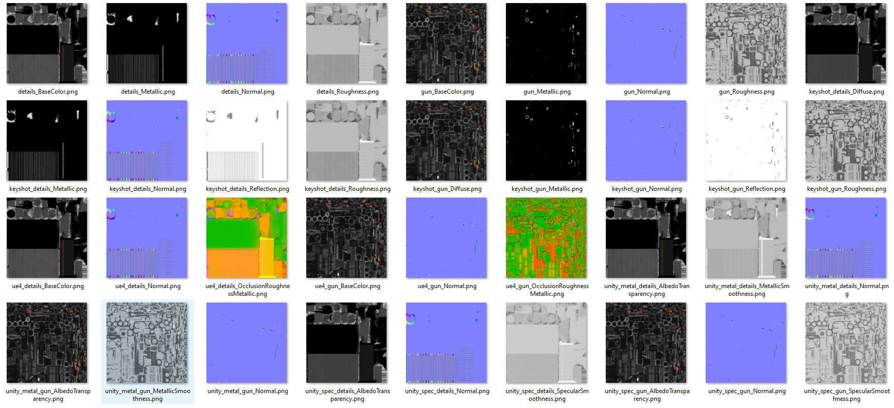 M134 machinegun Low-poly 3D model_10