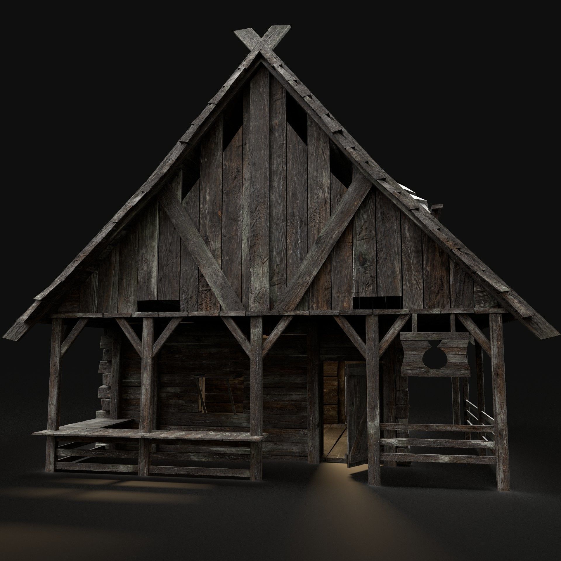 4 INDUSTRIAL MEDIEVAL BUILDING PACK COLLECTION AAA _20