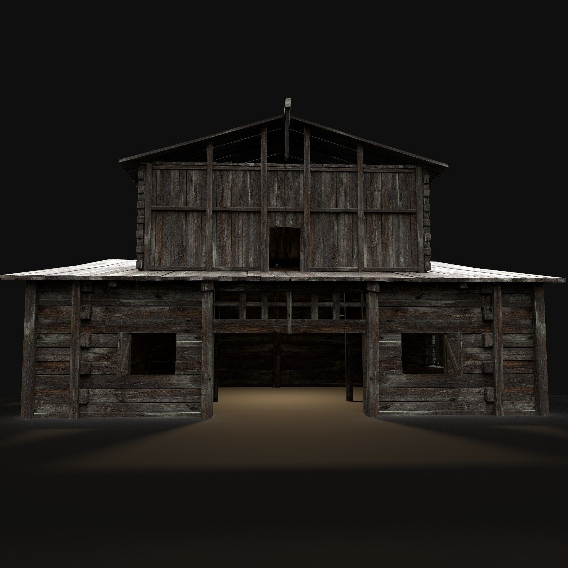 4 INDUSTRIAL MEDIEVAL BUILDING PACK COLLECTION AAA _9