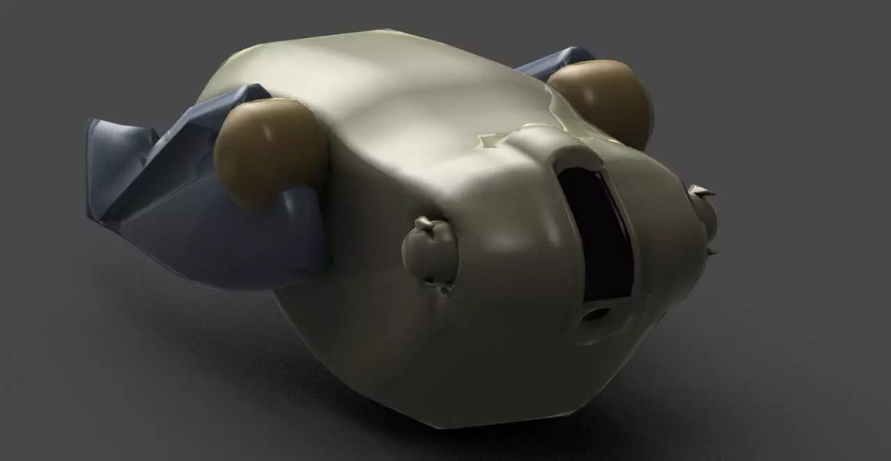 Walrus mobile phone with two antennas 3D print model