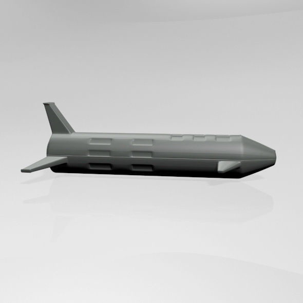 Spaceship 01 3D model_10