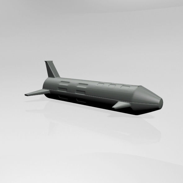 Spaceship 01 3D model_9