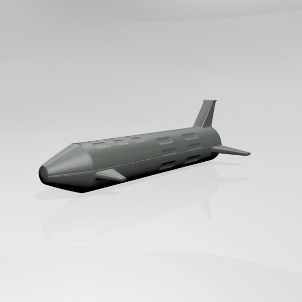 Spaceship 01 3D model_6