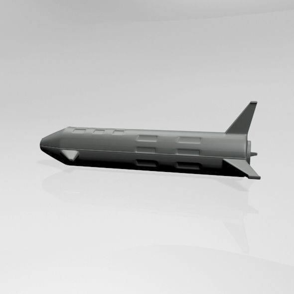 Spaceship 01 3D model_4