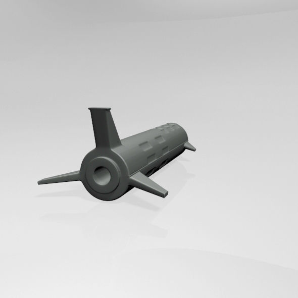Spaceship 01 3D model_1
